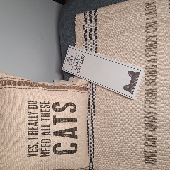 Crazy Cat Lady Gift Set Pillow Magnetic List Pad Pet Placemat Had Me At Meow - Picture 1 of 8